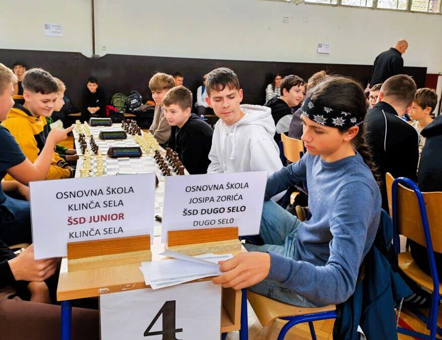 ŽUPANIJSKO NATJECANJE U ŠAHU: Naši učenici među sedam najboljih u Županiji!