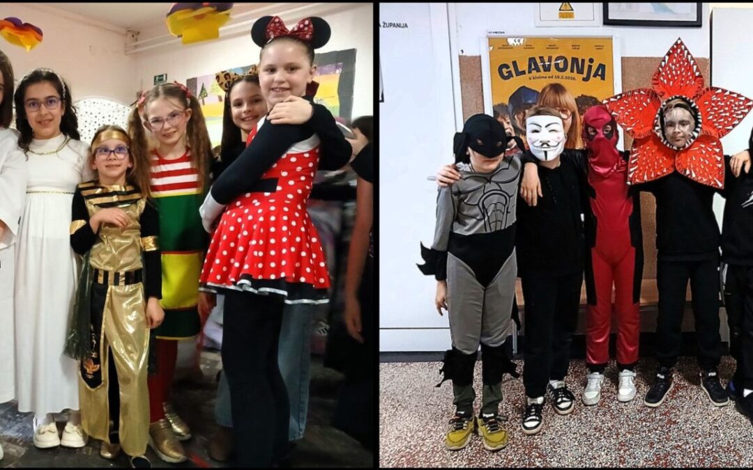 PLES POD MASKAMA: Školsko predvorje pretvorilo se u svijet mašte i veselja