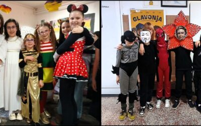 PLES POD MASKAMA: Školsko predvorje pretvorilo se u svijet mašte i veselja