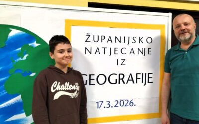 ŽUPANIJSKO NATJECANJE IZ GEOGRAFIJE: Veliki uspjeh Luke Hrastovića!