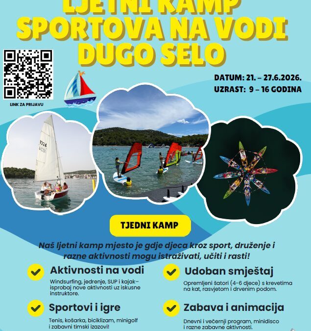 OBAVIJEST RODITELJIMA: Ljetni kamp sportova na vodi