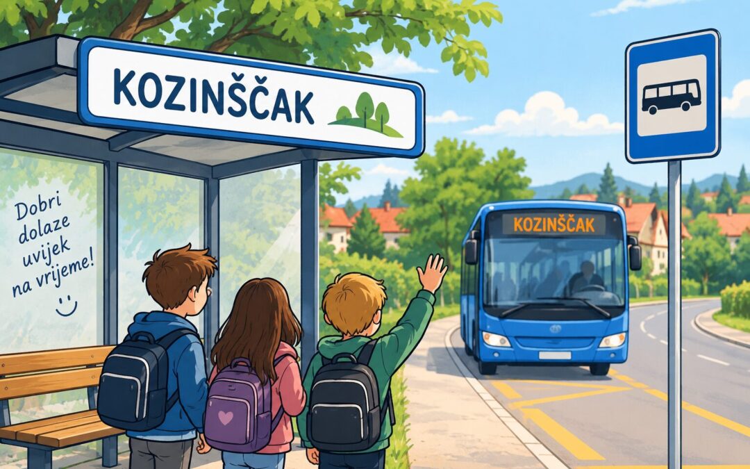 OBAVIJEST ZA RODITELJE I UČENIKE: Autobusna stanica za Kozinščak