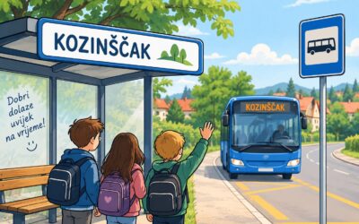 OBAVIJEST ZA RODITELJE I UČENIKE: Autobusna stanica za Kozinščak